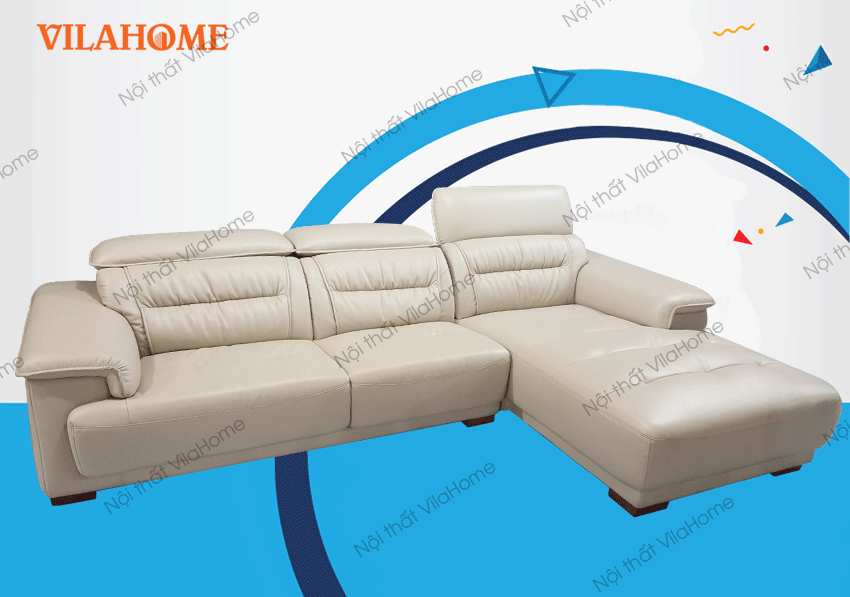 Bộ góc trái sofa da nhập - NK11 - Bộ bàn ghế sofa cao cấp