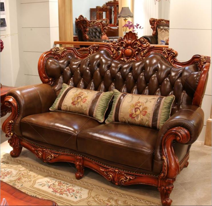 sofa cổ điển bằng gỗ