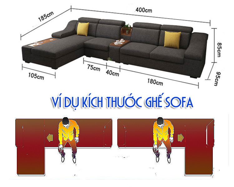kích thước sofa cho người tuổi Sửu mệnh Kim