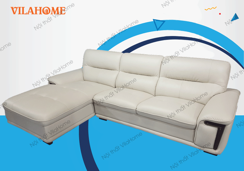 Bộ góc phải sofa da nhập - NK06 - sofa da phòng khách hiện đại
