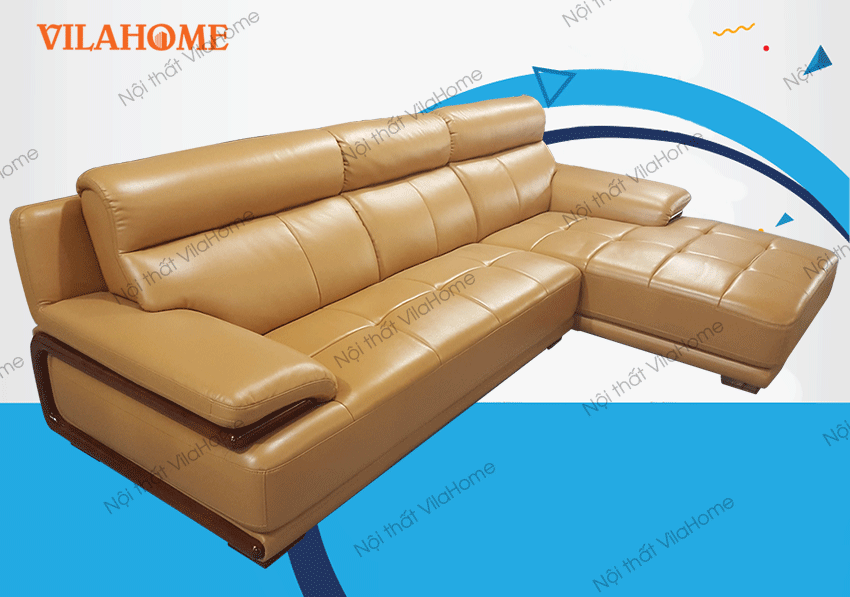 Bộ góc trái sofa da nhập - NK15