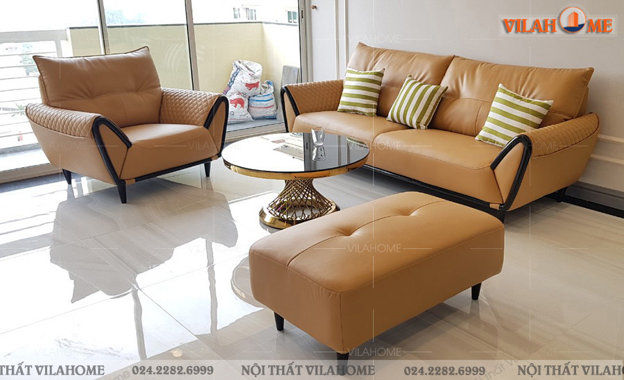 Sofa màu vàng cho chung cư