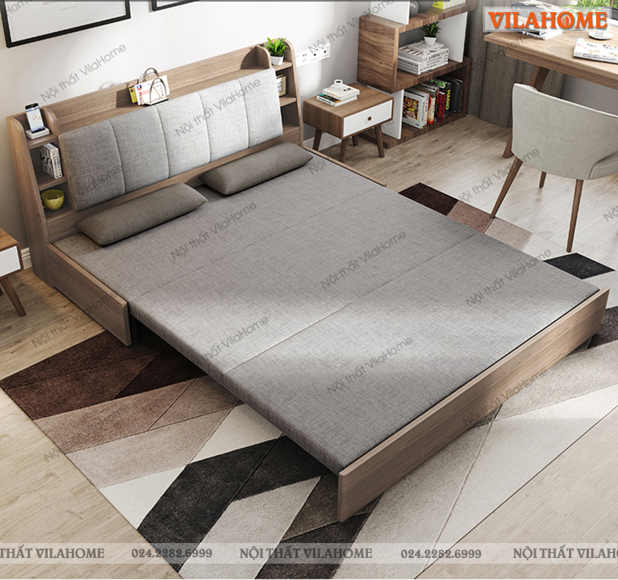 Sofa giường gỗ giá rẻ