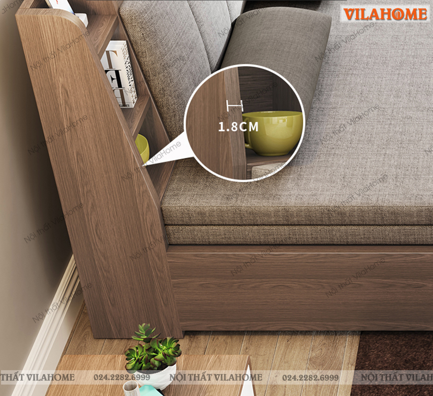 Sofa bed gỗ chắc chắn