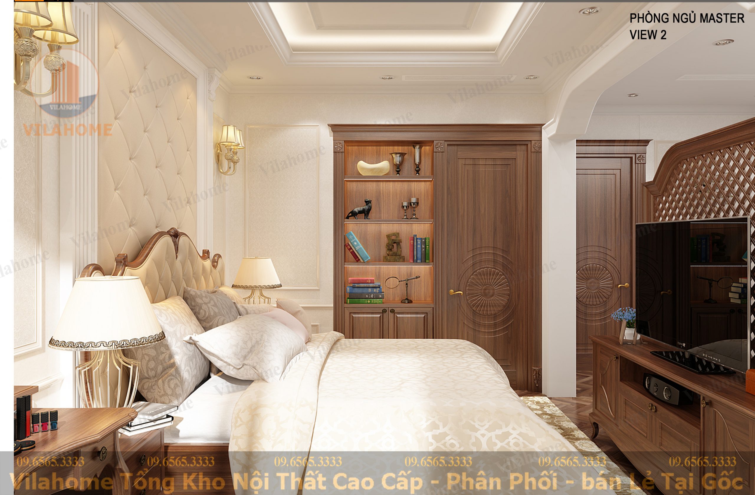 Thiết kế thi công nội thất tân cổ điển mang phong cách châu âu rẻ đẹp, tư vấn nhiệt tình miễn phí