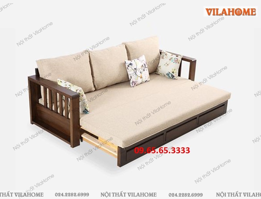 Ghế sofa giường gỗ giá rẻ