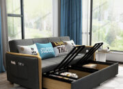 Giường gấp sofa dễ dàng kéo ghế sofa thành giường nhờ các bộ phận thiết kế chuyên dụng