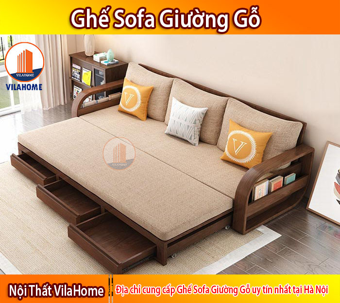 ghế sofa giường gỗ