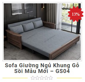 sofa giường gỗ hà nội