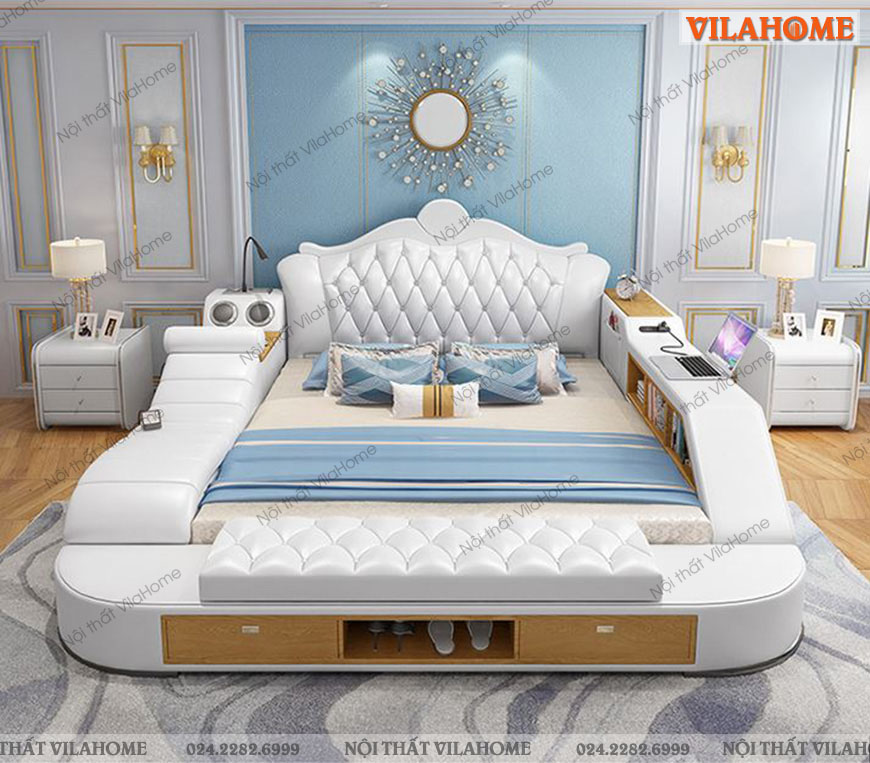 Mua giường thông minh có ghế massage giá rẻ ở Hà Nội tại showroom Vilahome