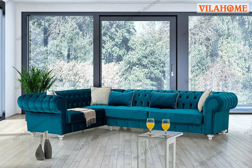 sofa tân cổ điển cho chung cư rộng cao cấp