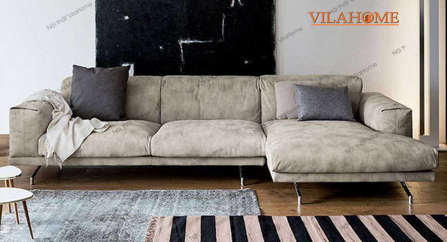 Các loại sofa góc phổ biến theo thiết kế chất nỉ