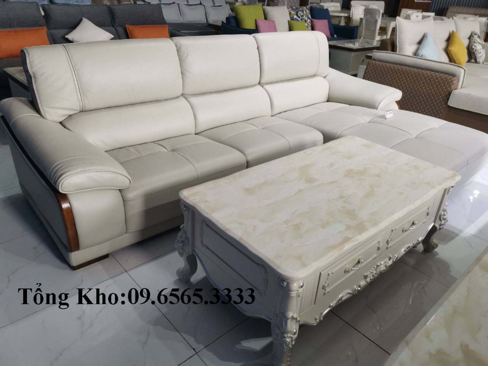Sofa màu trắng Vĩnh Phúc