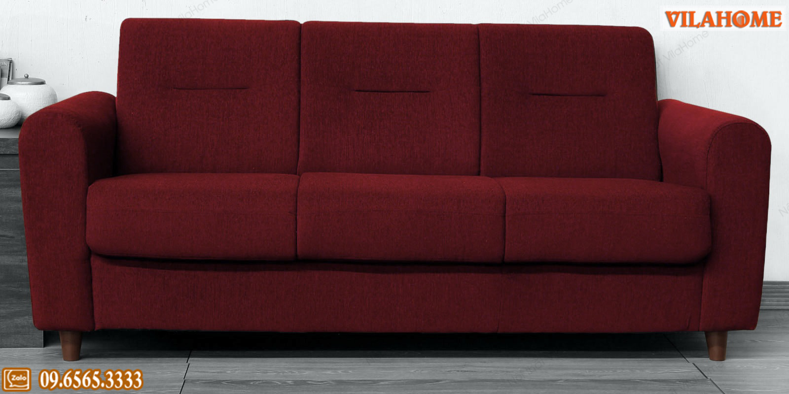 sofa đỏ đô