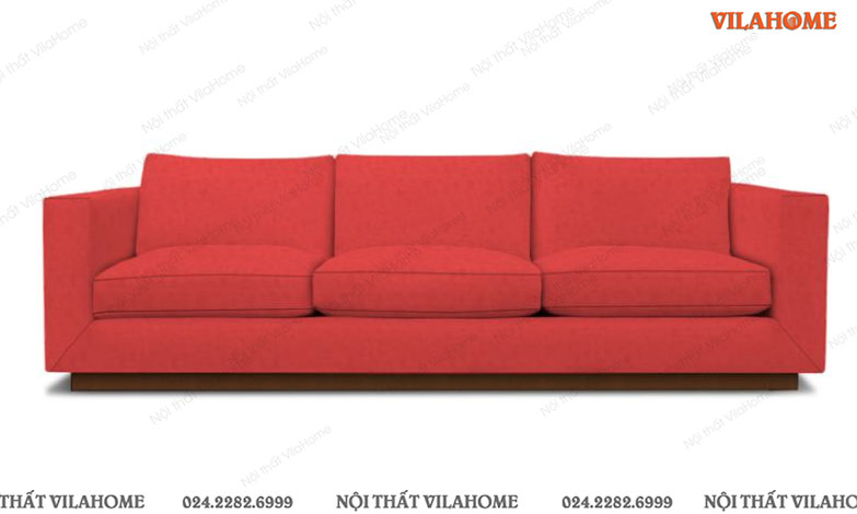 Ghế sofa màu đỏ dáng văng
