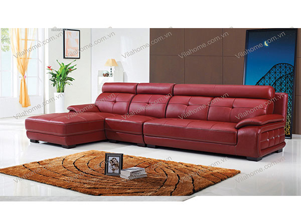 sofa đỏ góc chữ L