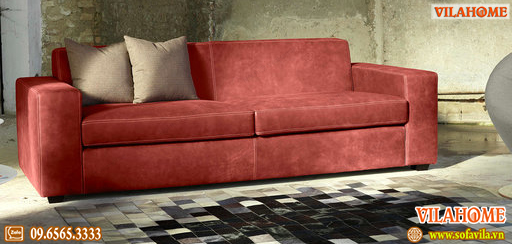 sofa đỏ gạch