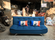 Sofa nỉ xanh VilaHome