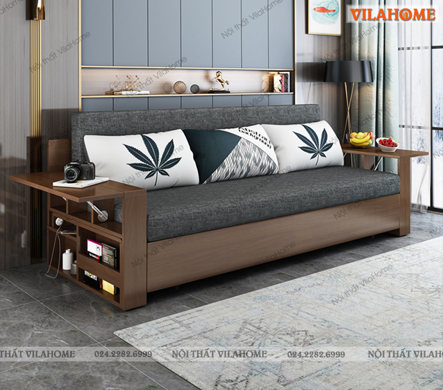 sofa giường gỗ thông minh
