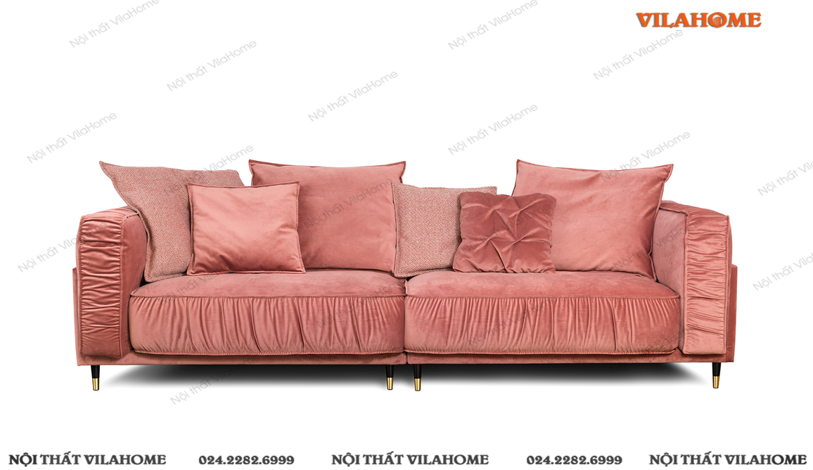 sofa 4 chỗ đẹp vải