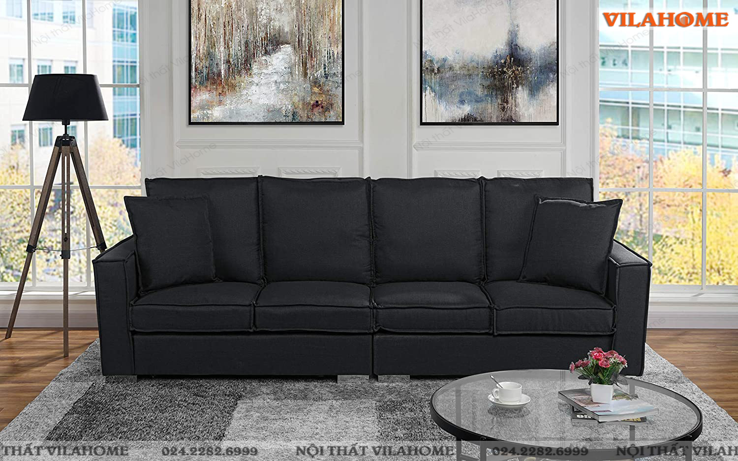 Ghế sofa đen