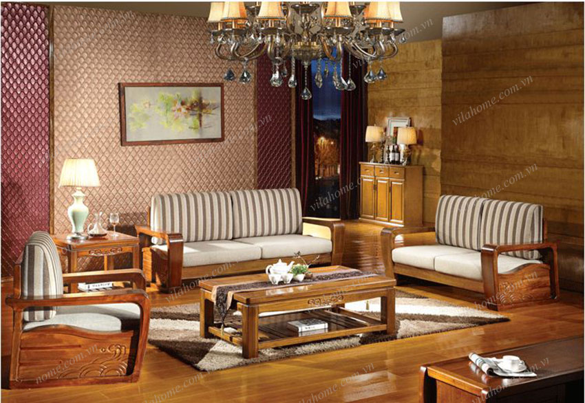 ghế sofa gỗ  mang tới nét đẹp truyền thống
