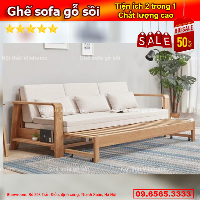 Sofa gỗ kiểu dáng hiện đại