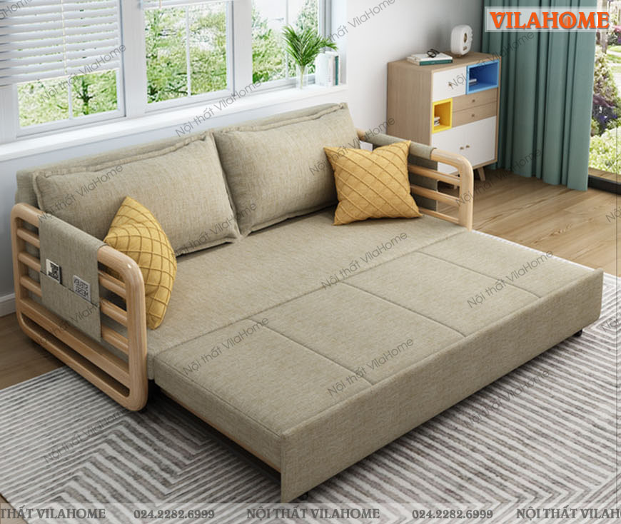 giường sofa đa năng thiết kế đơn giản tinh tế