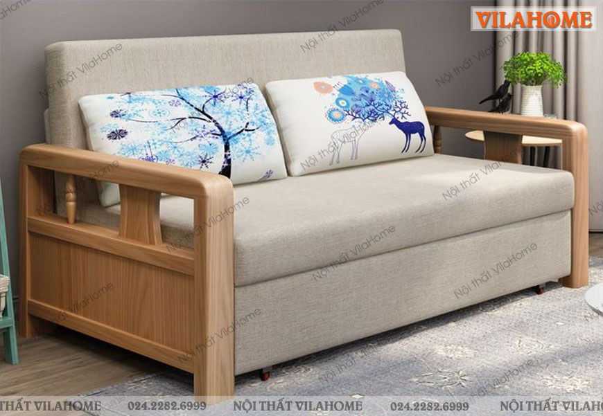  Ghế sofa gỗ kiểu dáng đơn giản