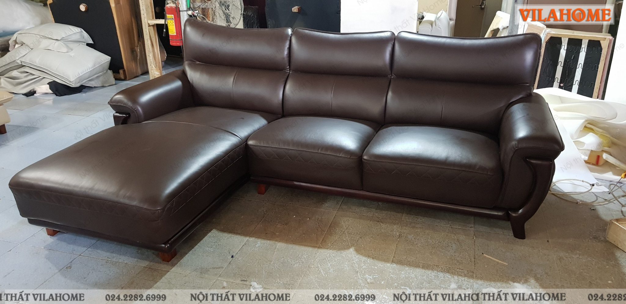 Mẫu ghế sofa nhập khẩu cho khách hàng ở Dong Mac, Hai Ba Trung.