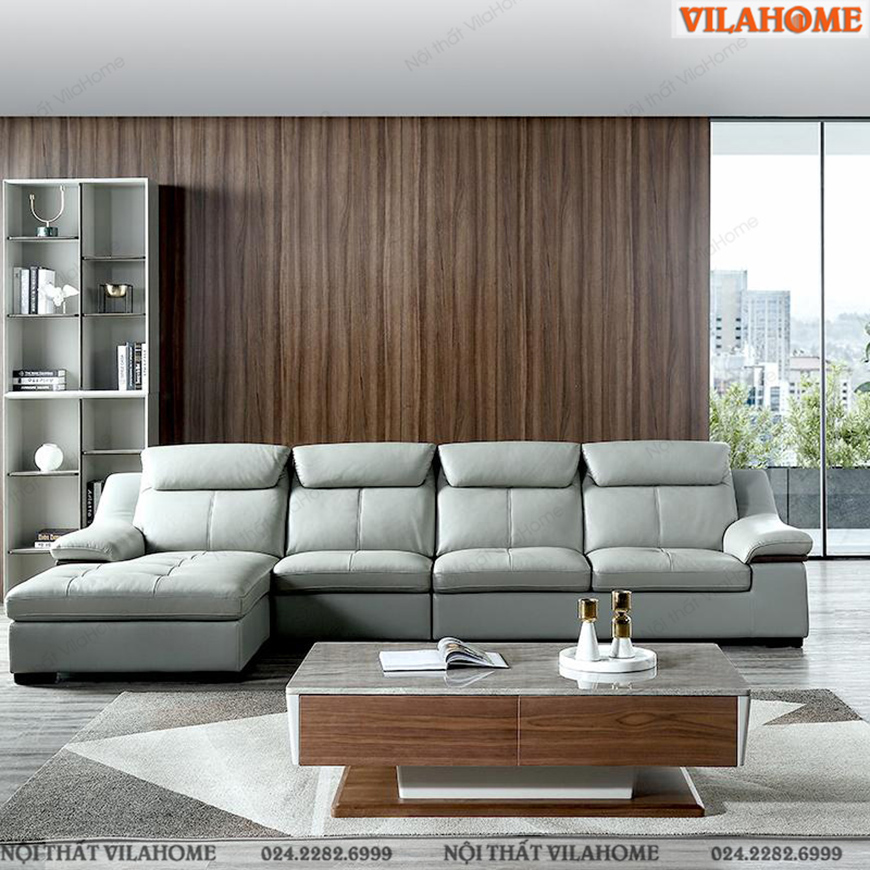 Sofa Góc Màu Xanh Pastel 3m3 x 1m8