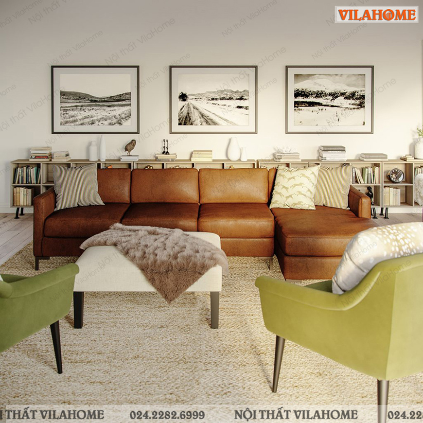 Các loại thiết kế phổ biến cho sofa góc hiện đại