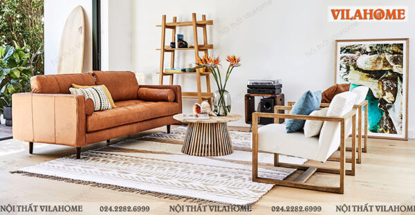 Sofa Văng Đẹp Da Italia kích thước 1m6