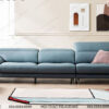 sofa văng ba chỗ hiện đại màu xanh dương