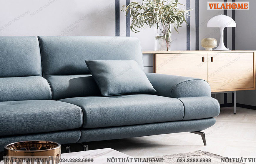 sofa văng đẹp chất liệu da cao cấp
