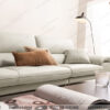 sofa văng màu trắng thiết kế châu âu