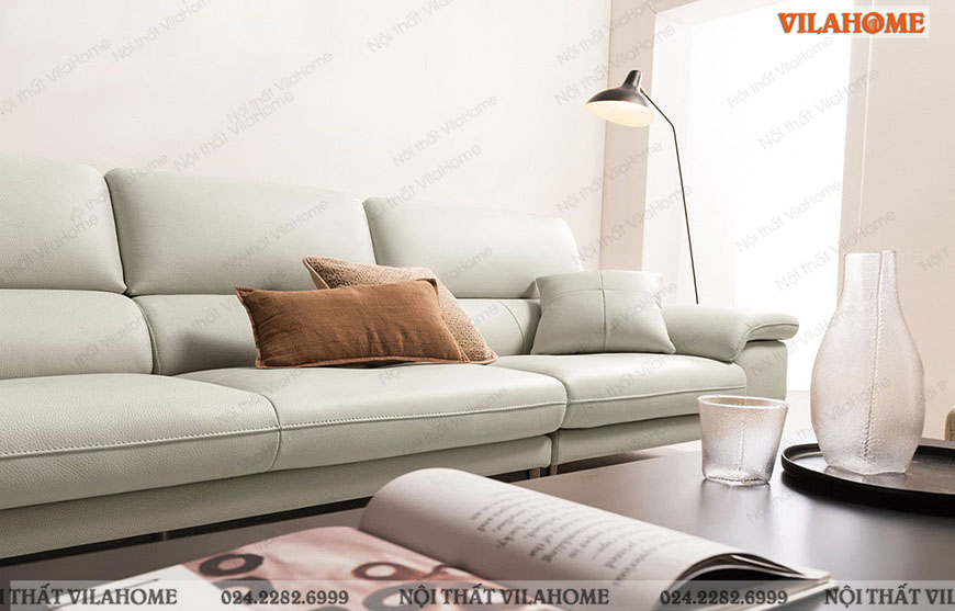sofa văng màu trắng thiết kế châu âu