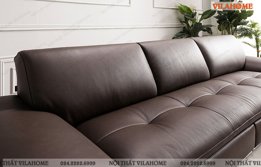 mẫu sofa văng ba chỗ đệm ngồi rút múi đơn giản