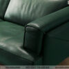 Sofa văng ba chỗ xanh rêu chất liệu da cao cấp