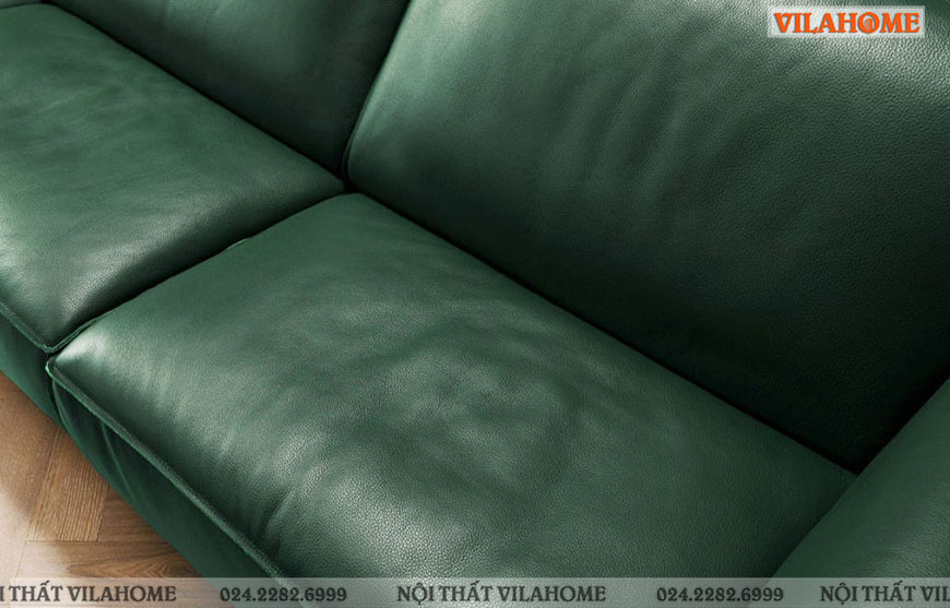 Sofa văng không rút múi màu xanh rêu trơn
