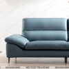 Sofa màu xanh văng da với mẫu tay vịn thoải hiện đại