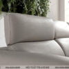 Sofa văng đẹp màu trắng chất liệu da cao cấp bóng đẹp