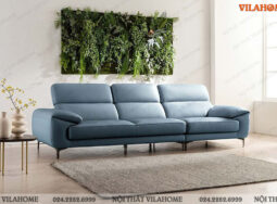 VD165 – Sofa văng đẹp màu xanh blue nhã nhặn