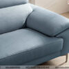 Sofa văng đẹp màu xanh blue tay vịn mỏng thoải tiện dụng