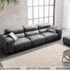 Sofa văng chân thấp đệm vuông dày màu đen