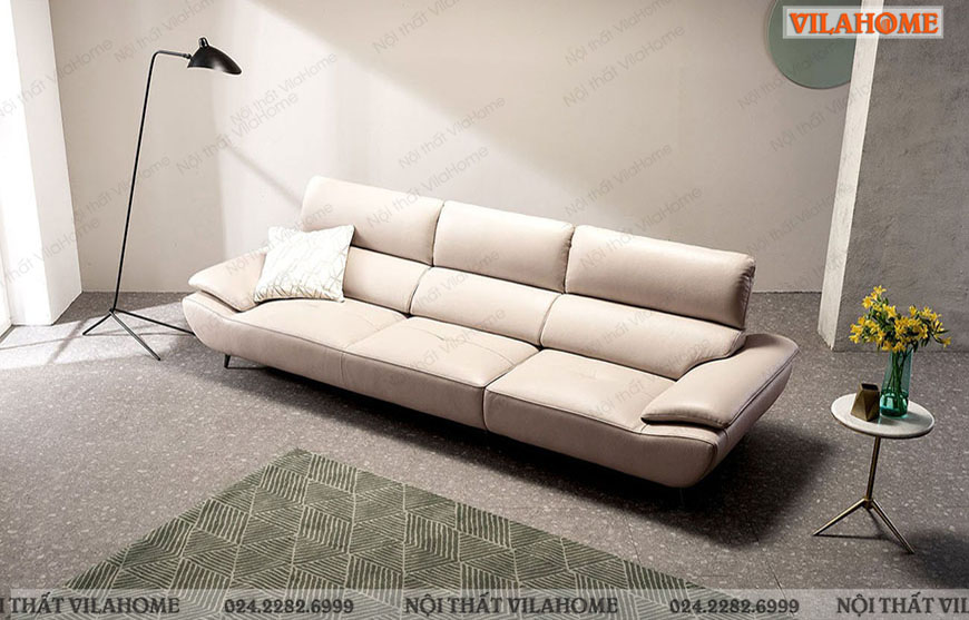 Sofa văng đẹp màu sáng cho phòng khách hiện đại
