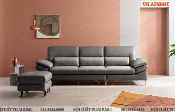 Mẫu sofa văng màu đen đẹp thiết kế chắc chắn