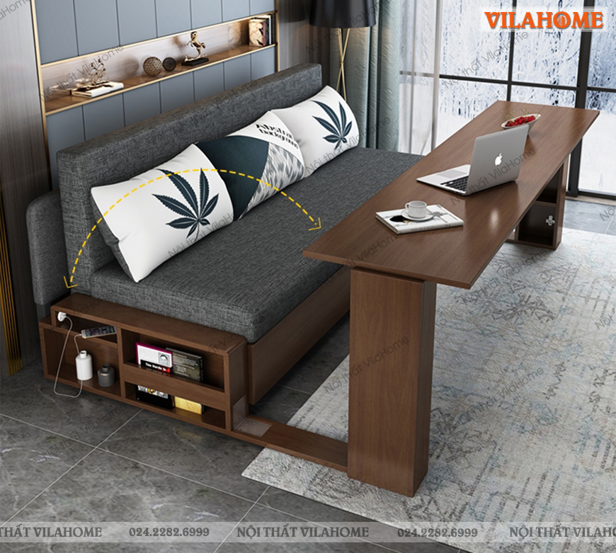 Ghế sofa giường gỗ tự nhiên
