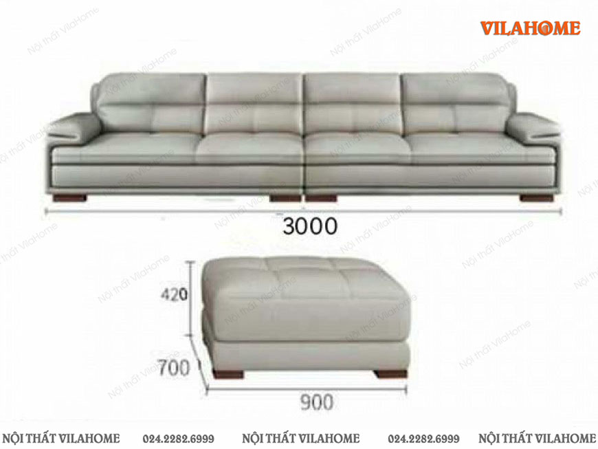 GDF146 11 sofa phong khach vang 4 cho va ghe don dem day
