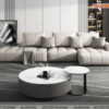 Sofa phòng khách góc chữ L đệm xẻ khối tròn độc đáo